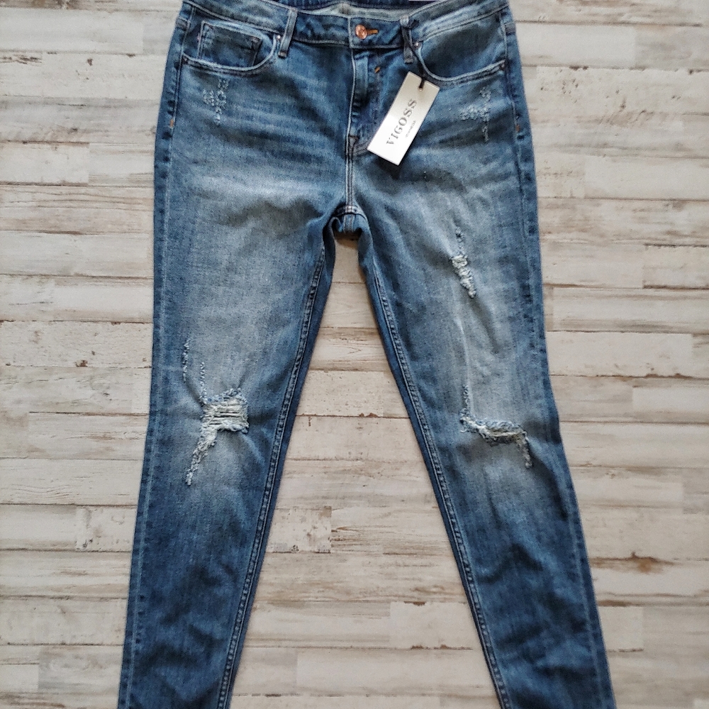 Vigoss Erika Skinny Distressed Jeans